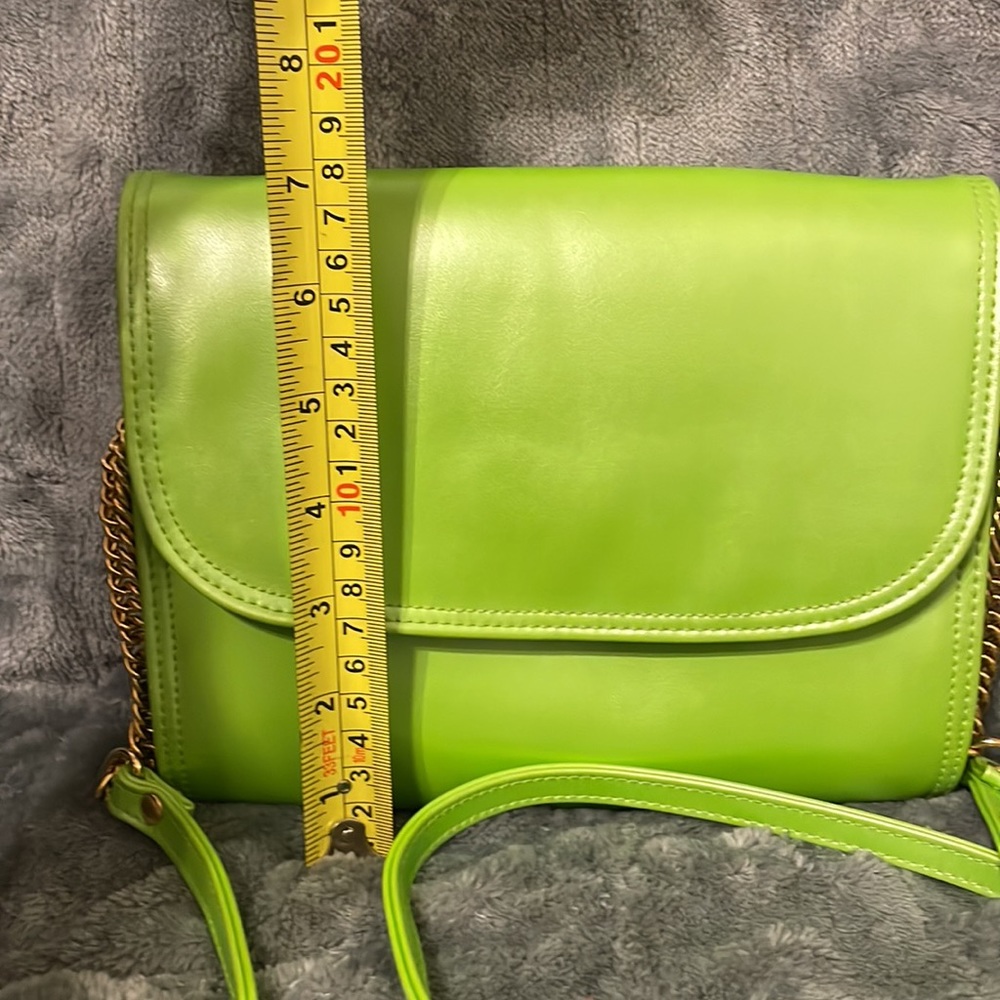 New Jennifer Moore Bright Green Shoulder Bag/Purse Gem